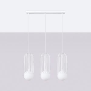 Pendant Lamp Brina 3l White Multi Pendants Great Lighting UK Ltd