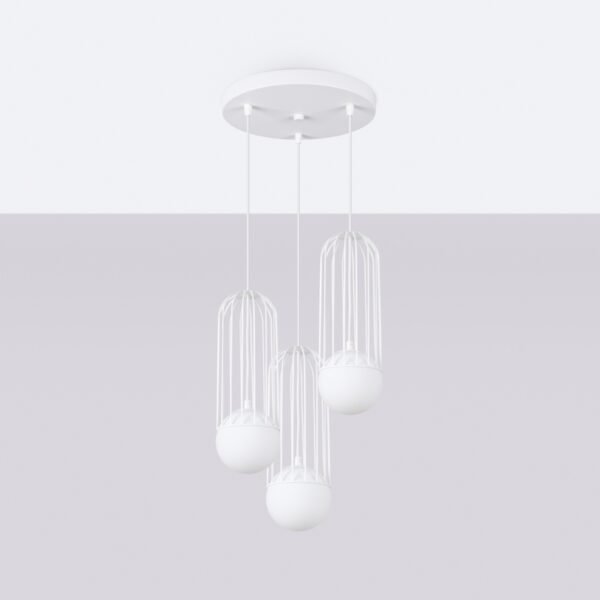 Pendant Lamp Brina 3p White - Image 2