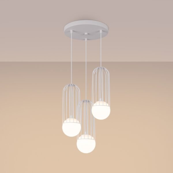 Pendant Lamp Brina 3p White - Image 3