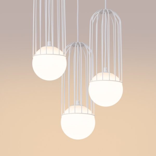 Pendant Lamp Brina 3p White - Image 5