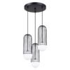 Pendant Lamp Brina 3p Black Bedroom Pendant Lights Great Lighting UK Ltd