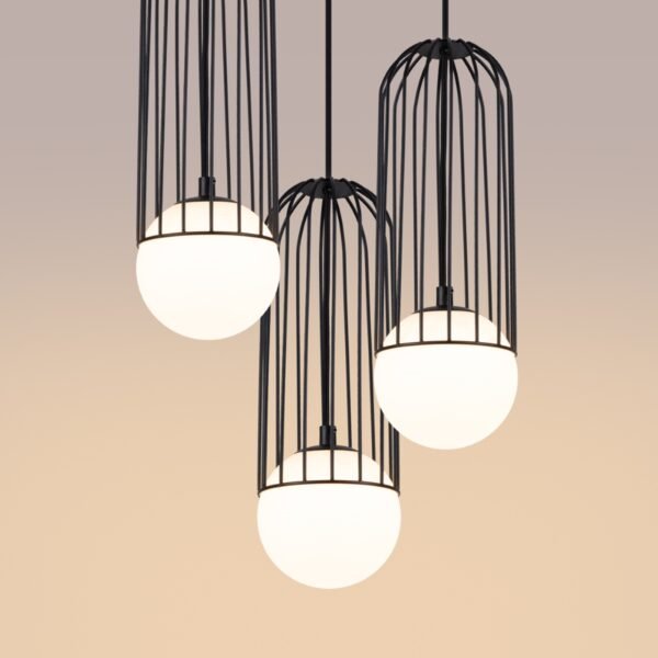 Pendant Lamp Brina 3p Black - Image 5