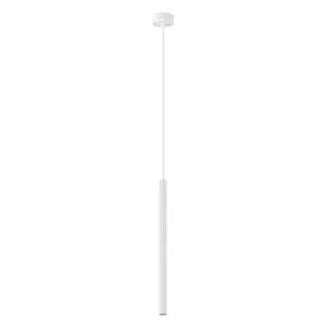 Arche Single Pendant - White Bedroom Cylinder Pendants Great Lighting UK Ltd