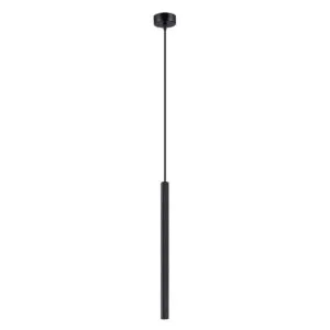Arche Single Pendant - Black Cylinder Pendant Lights Great Lighting UK Ltd