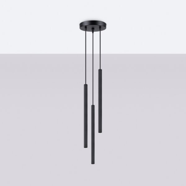 Pendant Lamp Arche 3p Black - Image 2