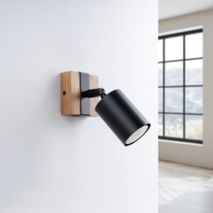 Wall Lamp Fager 1 Black Single Wall Lights Great Lighting UK Ltd