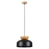 Wooden Pendant Light Marion Black Black Pendant Lights Great Lighting UK Ltd