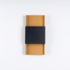 Wall Lamp Durlin Gold / Black Single Wall Lights Great Lighting UK Ltd
