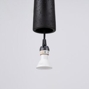 Pendant Lamp Electra Black Concrete Modern Single Pendants Great Lighting UK Ltd