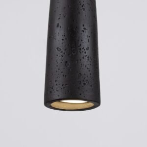 Pendant Lamp Electra Black Concrete Modern Single Pendants Great Lighting UK Ltd