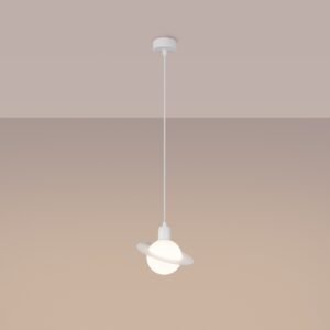 Pendant Lamp Hyperion 1 White Modern Single Pendants Great Lighting UK Ltd