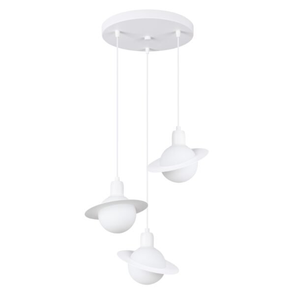 Pendant Lamp Hyperion 1 White Multi Pendants Great Lighting UK Ltd