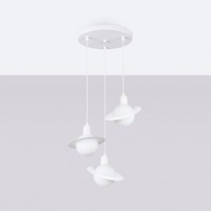 Pendant Lamp Hyperion 1 White Multi Pendants Great Lighting UK Ltd
