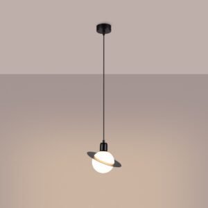 Pendant Lamp Hyperion 1 Black Modern Single Pendants Great Lighting UK Ltd