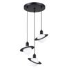 Pendant Lamp Hyperion 3p Black Multi Pendants Great Lighting UK Ltd