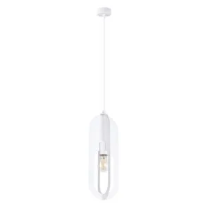 Nicus Single Pendant - White Small Pendant Lights Great Lighting UK Ltd