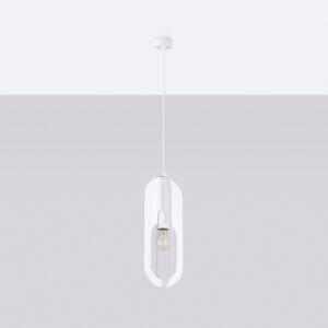 Pendant Lamp Nicus 1 White Modern Single Pendants Great Lighting UK Ltd