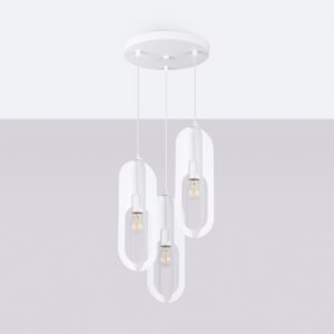Pendant Lamp Nicus 1 White Multi Pendants Great Lighting UK Ltd