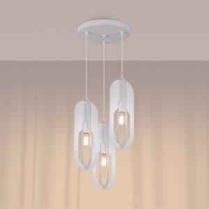 Pendant Lamp Nicus 1 White Multi Pendants Great Lighting UK Ltd