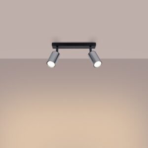 Ceiling Lamp Winx 2 Black / Chrome Track Lighting Great Lighting UK Ltd