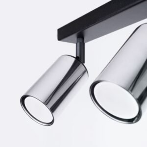 Ceiling Lamp Winx 3 Black / Chrome Track Lighting Great Lighting UK Ltd