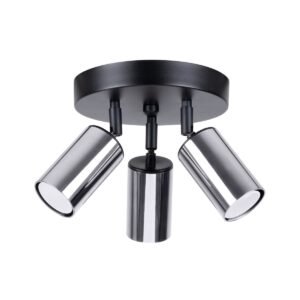 Ceiling Lamp Winx 3p Black / Chrome Cluster Ceiling Lights Great Lighting UK Ltd