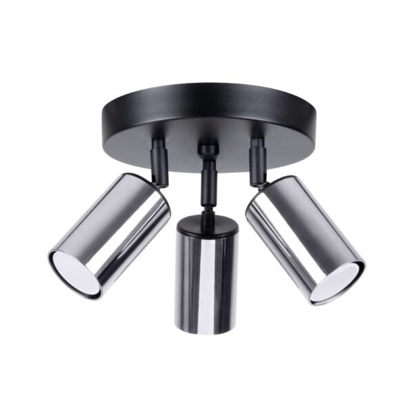 Ceiling Lamp Winx 3p Black/chrome