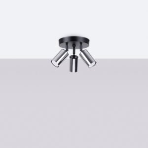 Ceiling Lamp Winx 3p Black / Chrome Cluster Ceiling Lights Great Lighting UK Ltd