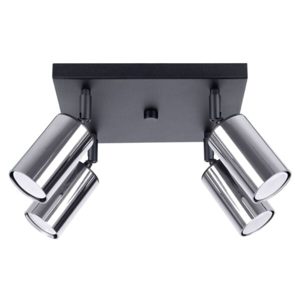 Ceiling Lamp Winx 4 Black/chrome