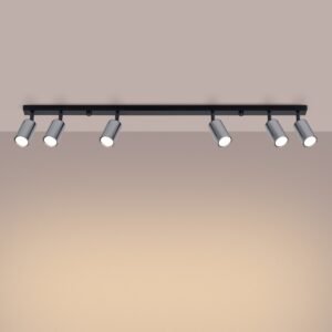 Ceiling Lamp Winx 6l Black / Chrome Track Lighting Great Lighting UK Ltd