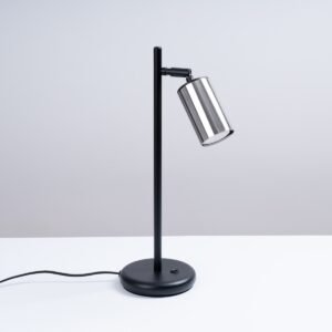 Table Lamp Winx Black / Chrome Modern Table Lamps Great Lighting UK Ltd