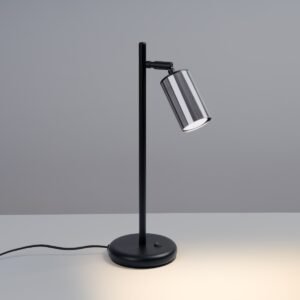 Table Lamp Winx Black / Chrome Modern Table Lamps Great Lighting UK Ltd