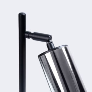 Table Lamp Winx Black / Chrome Modern Table Lamps Great Lighting UK Ltd