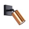 Wall Lamp Winx Black / Copper Single Wall Lights Great Lighting UK Ltd