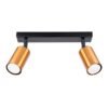 Ceiling Lamp Winx 2 Black / Copper Track Lighting Great Lighting UK Ltd