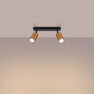 Ceiling Lamp Winx 2 Black / Copper Track Lighting Great Lighting UK Ltd