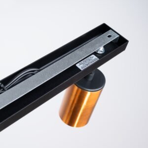 Ceiling Lamp Winx 2 Black / Copper Track Lighting Great Lighting UK Ltd
