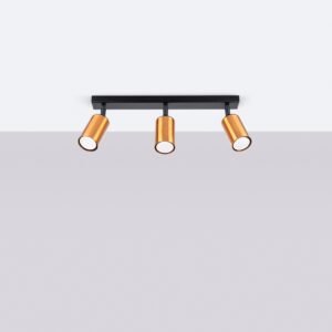 Ceiling Lamp Winx 3 Black / Copper Track Lighting Great Lighting UK Ltd
