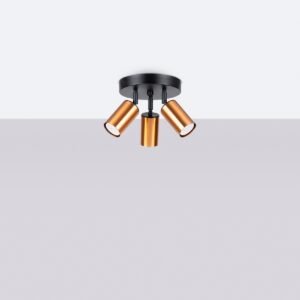 Ceiling Lamp Winx 3p Black / Copper Cluster Ceiling Lights Great Lighting UK Ltd