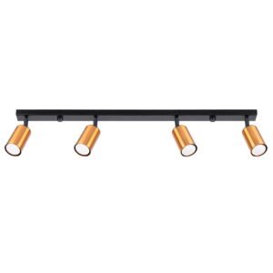 Ceiling Lamp Winx 4l Black / Copper Track Lighting Great Lighting UK Ltd