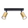 Ceiling Lamp Winx 2 Black / Gold Track Lighting Great Lighting UK Ltd