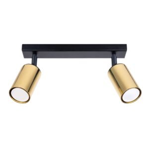 Ceiling Lamp Winx 2 Black / Gold Track Lighting Great Lighting UK Ltd