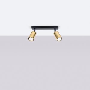 Ceiling Lamp Winx 2 Black / Gold Track Lighting Great Lighting UK Ltd