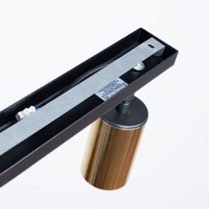 Ceiling Lamp Winx 2 Black / Gold Track Lighting Great Lighting UK Ltd