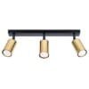Winx Three Light Black Copper Ceiling Spotlight Bar (v2) Kitchen Track Lighting Great Lighting UK Ltd