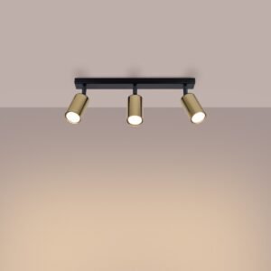 Ceiling Lamp Winx 3 Black / Copper Track Lighting Great Lighting UK Ltd