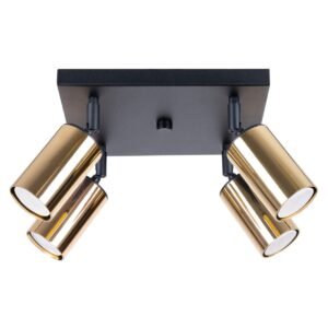 Ceiling Lamp Winx 4 Black / Gold Cluster Ceiling Lights Great Lighting UK Ltd