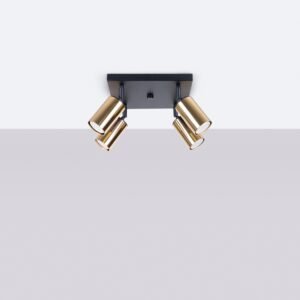 Ceiling Lamp Winx 4 Black / Gold Cluster Ceiling Lights Great Lighting UK Ltd