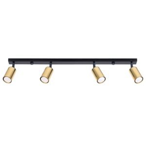Ceiling Lamp Winx 4l Black / Gold Track Lighting Great Lighting UK Ltd