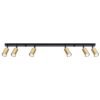 Ceiling Lamp Winx 6l Black / Gold Track Lighting Great Lighting UK Ltd